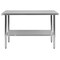 Flash Furniture 48"W Stainless 18 Gauge Work Table - Undershelf NH-WT-2448-GG - alternate 5